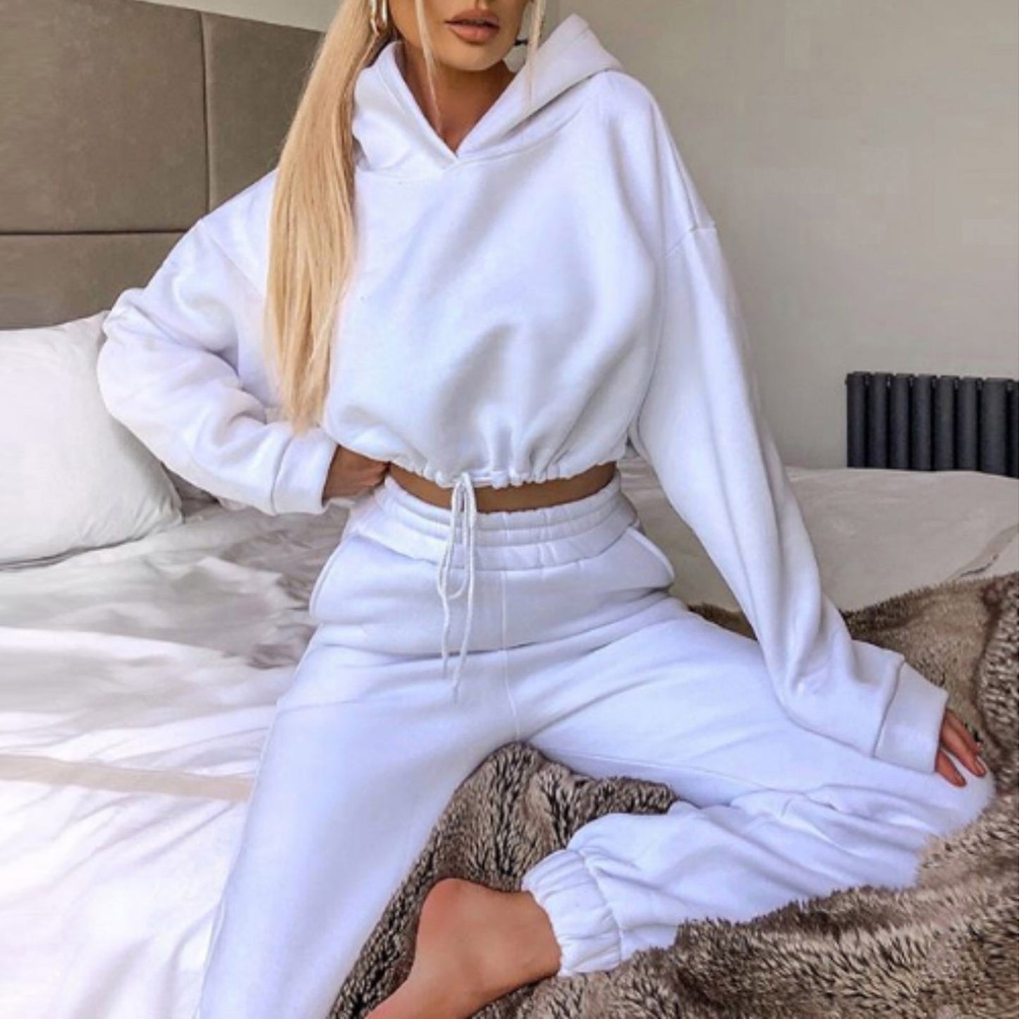 Jogging Suits For Women 2 Piece Sweatsuits Tracksuits Sexy Long Sleeve Fitness