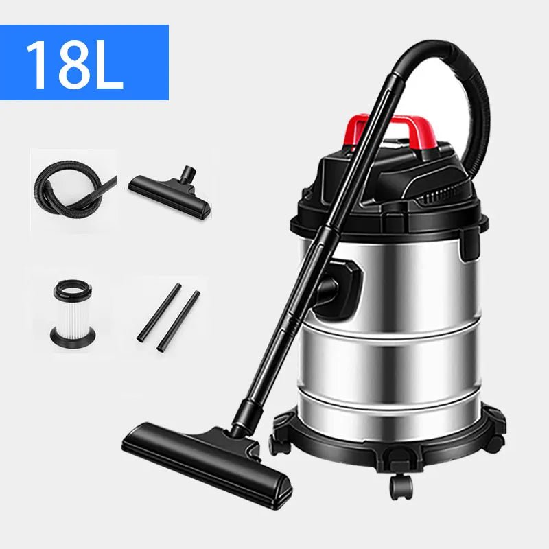220V 15L/18L/30L Multifunctional Bucket Vacuum Cleaner Handheld Wet and Dry Vacuum Cleaner Dust Collector Home Car Commercial - FashionTech