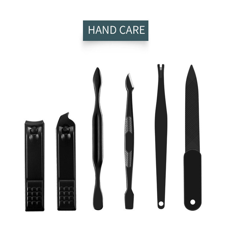 Nail Clipper Cutter Trimmer Ear Pick Grooming Kit Manicure Set Pedicure Bag