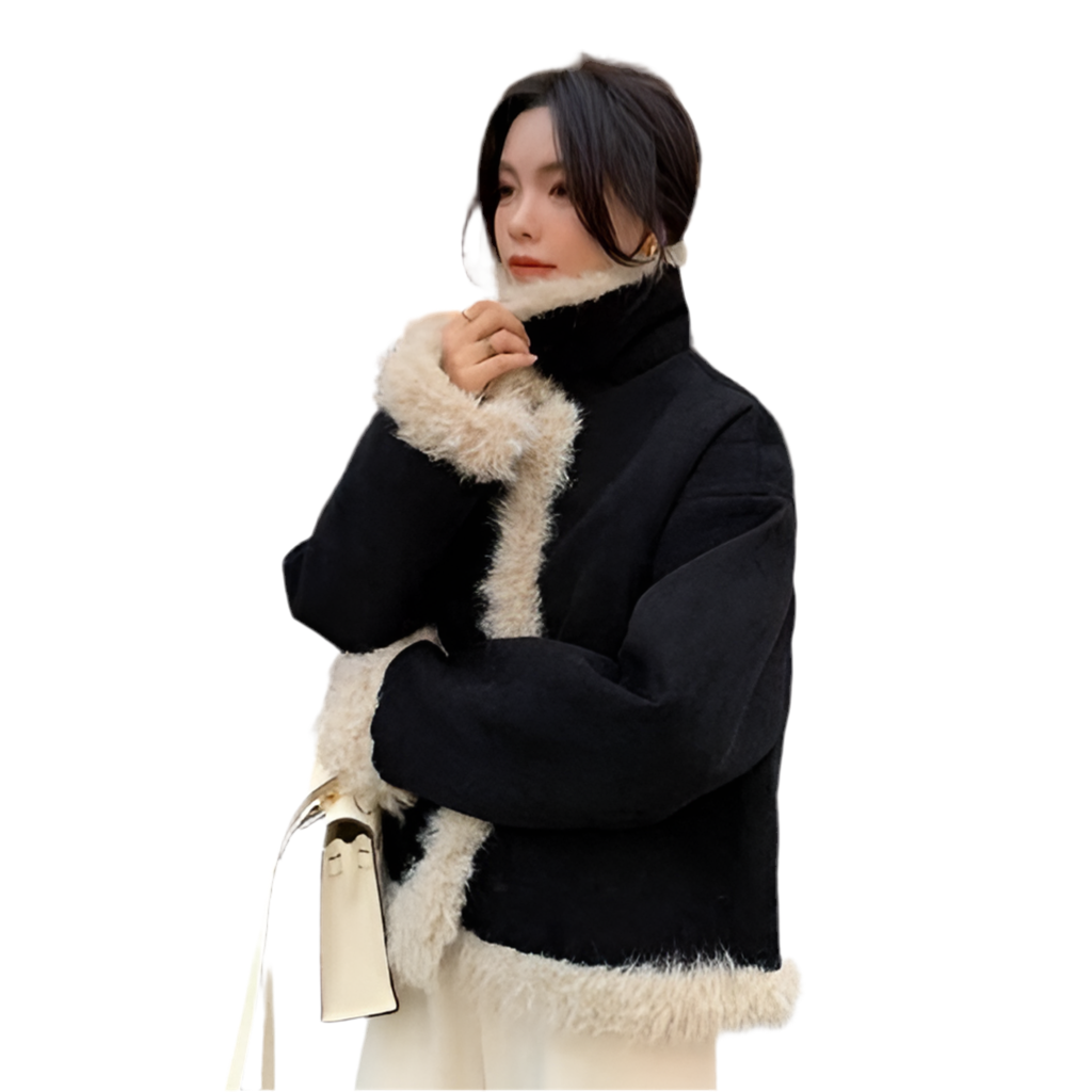 Women's Fashion Casual Denim Puffer Jacket