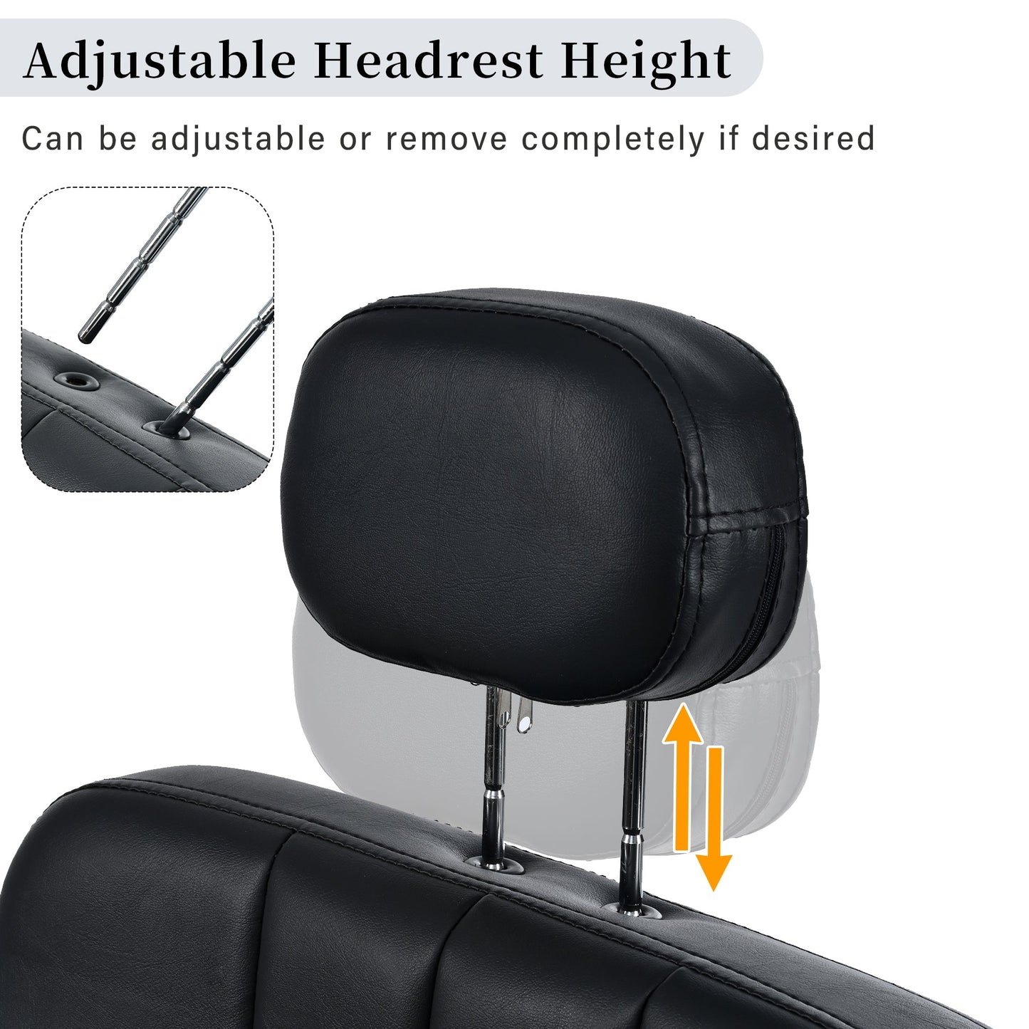 Advanced reclining hair salon chair with heavy - duty hydraulic pump, 360 ° rotation, maximum weight capacity of 400 pounds, bla - Tech Tready