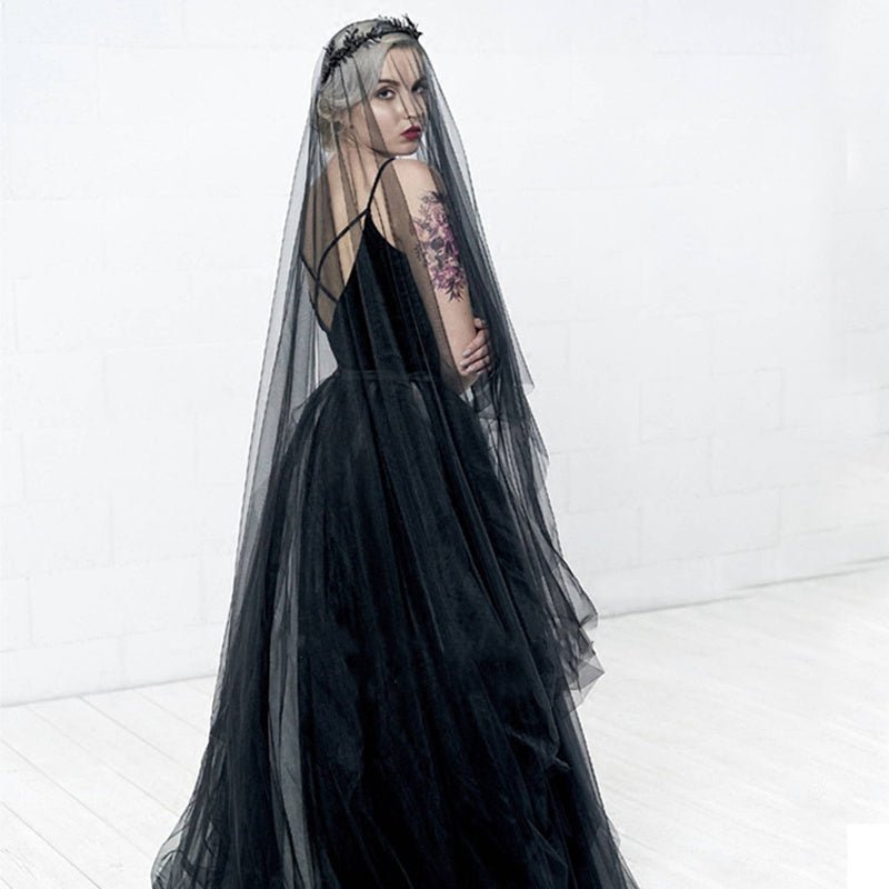 Bride wedding black veil - Tech Tready