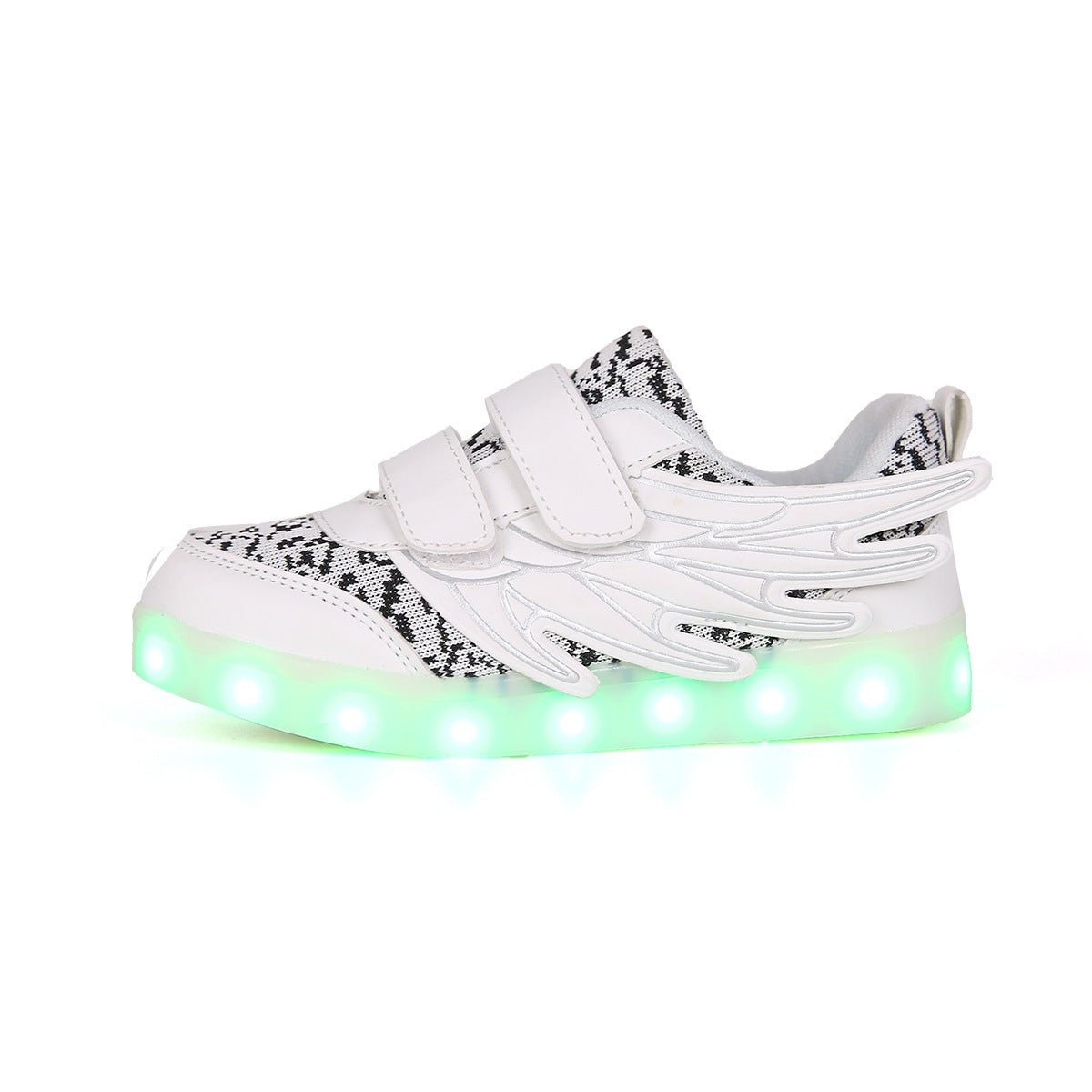 Children's Shoes Led Light Shoes Children's Wings Light Shoes Usb Charging Colorful Luminous Shoes Casual Light Shoes - FashionTech