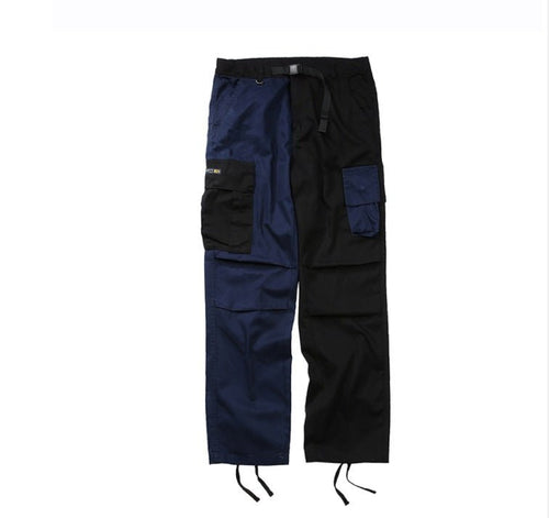 Contrasting color big pocket cargo pants - FashionTech