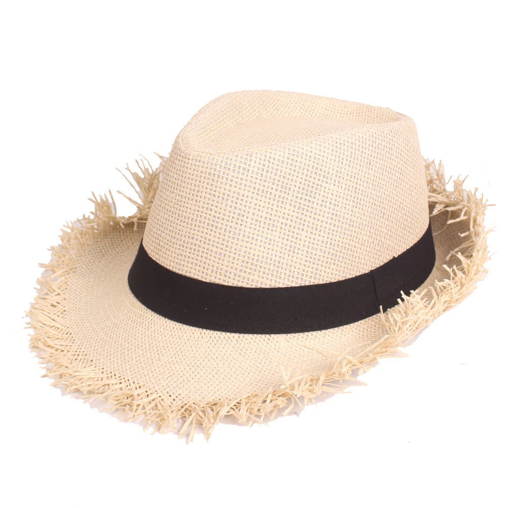 Cowboy Old Top Hats Straw Hats Summer Sun - FashionTech