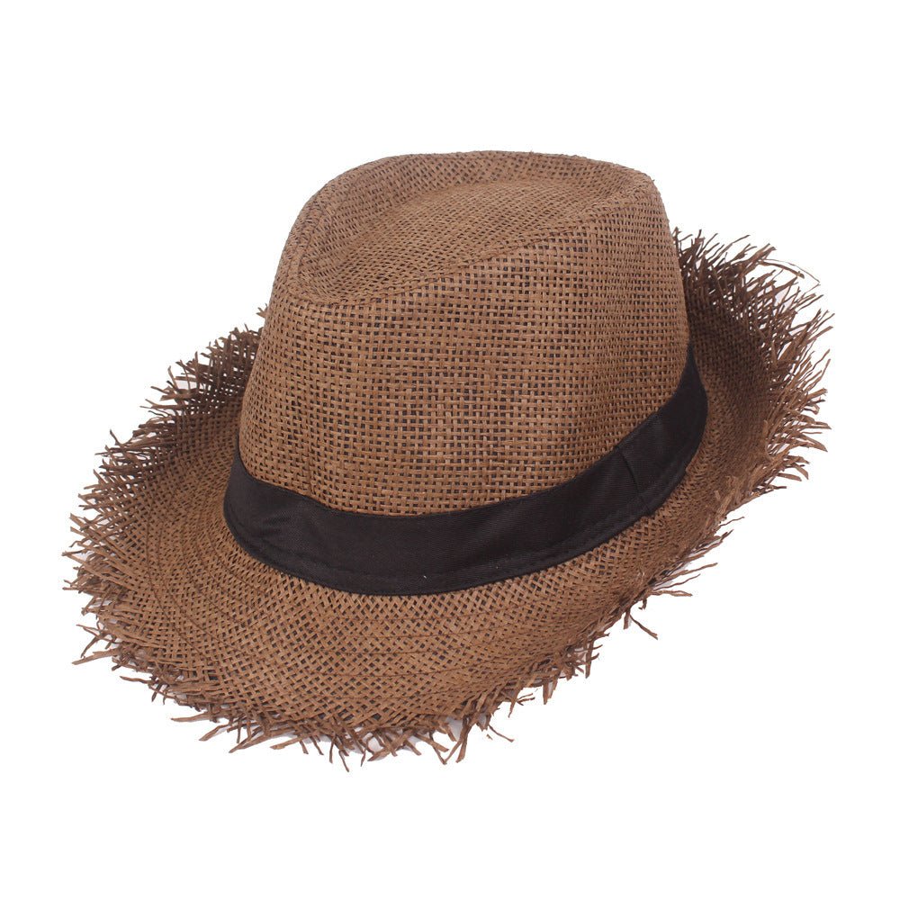 Cowboy Old Top Hats Straw Hats Summer Sun - FashionTech