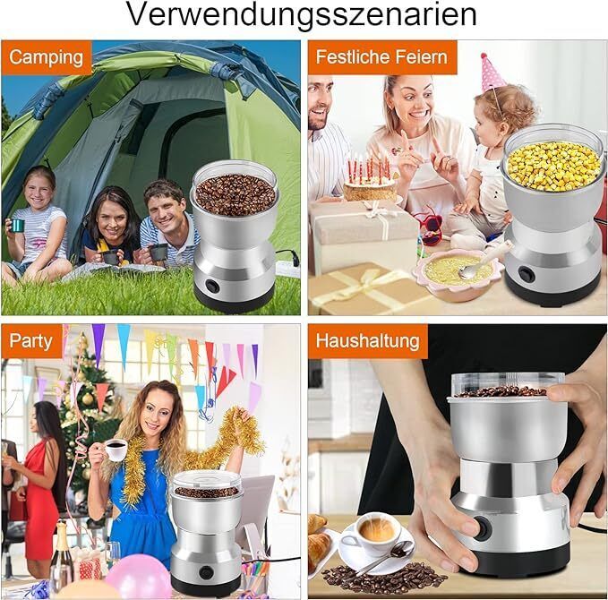 Electric Coffee Grinder Coffee Beans Spices Cereals Nut Bean Grinder - FashionTech