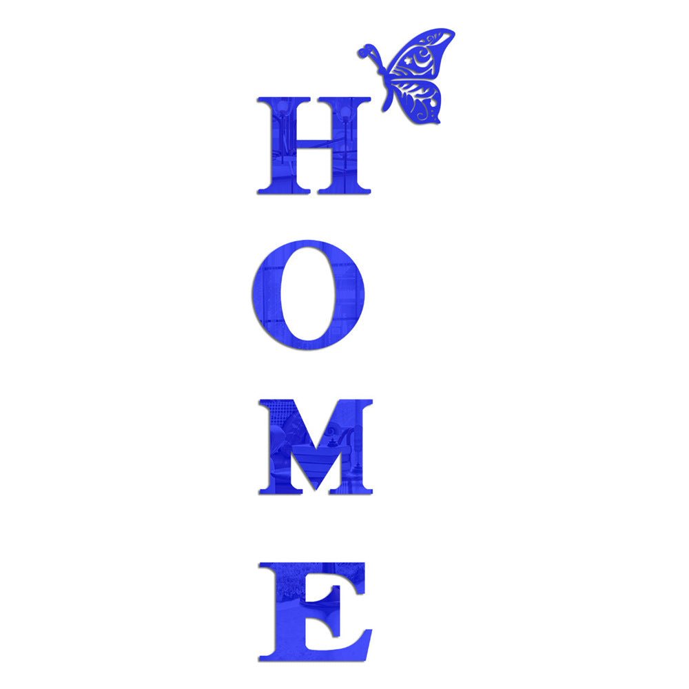 HOMEButterfly acrylic mirror wall stickers home background wall stickers porch DIY mirror letters - Tech Tready