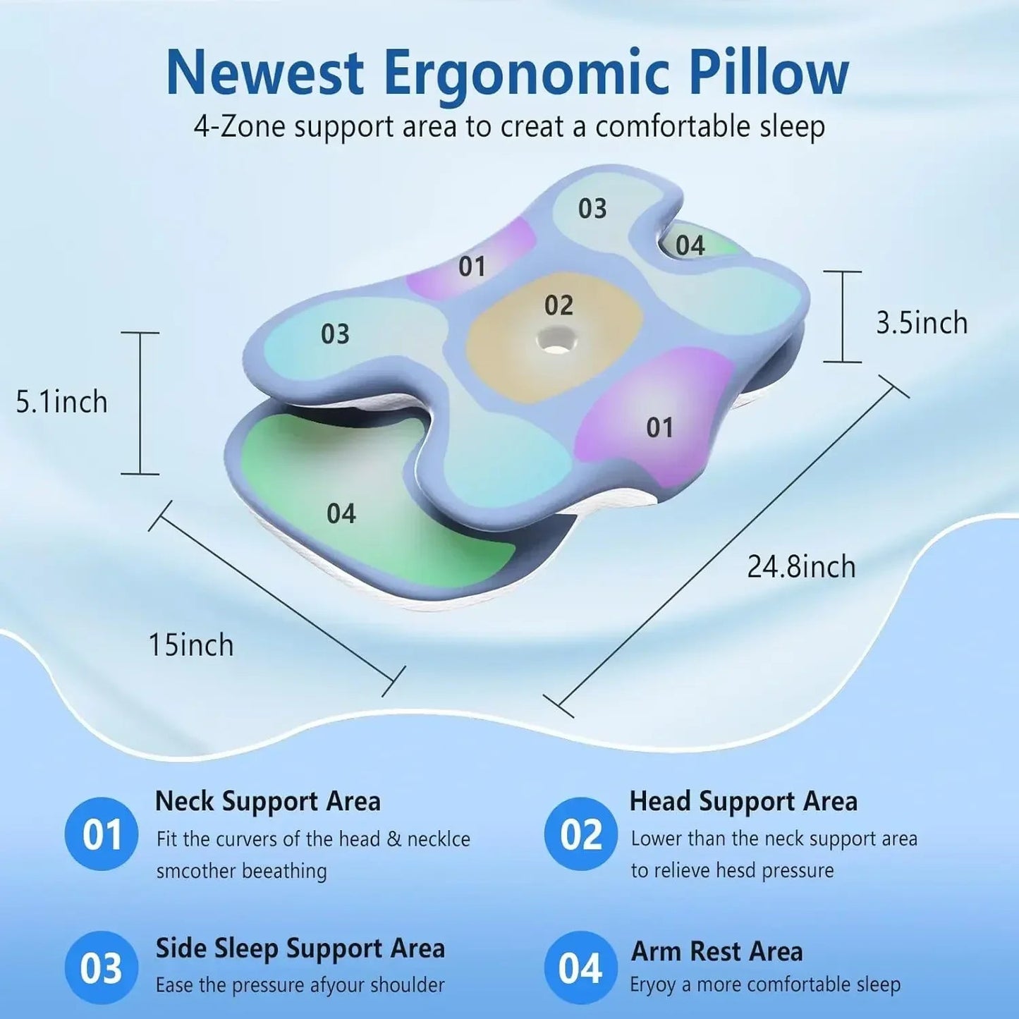 Ice Silk Pillowcase Ergonomic Sleepers - FashionTech