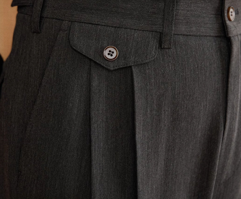 Italian Gentry High Waist Straight Pants - FashionTech
