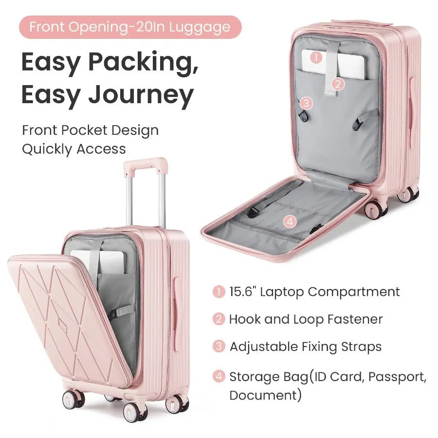 Luggage Sets 3 Piece 20 24 28 Expandable Carry On Luggage with TSA Lock Airline Approved 100% PC Hard Shell and Lightweight Sui - FashionTech