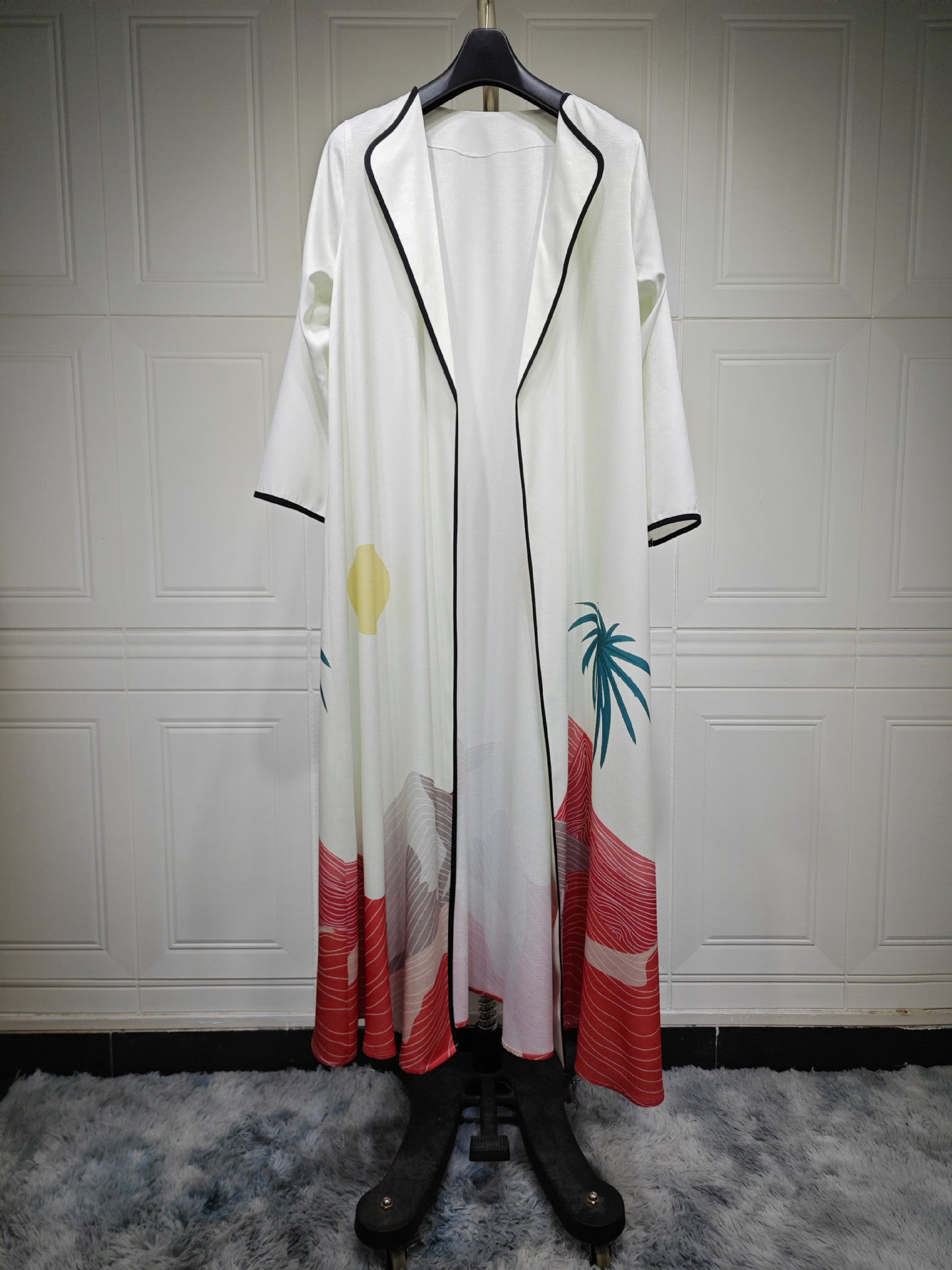 MQ111 Muslim Fashion Robe Abaya Cardigan Coat - Tech Tready