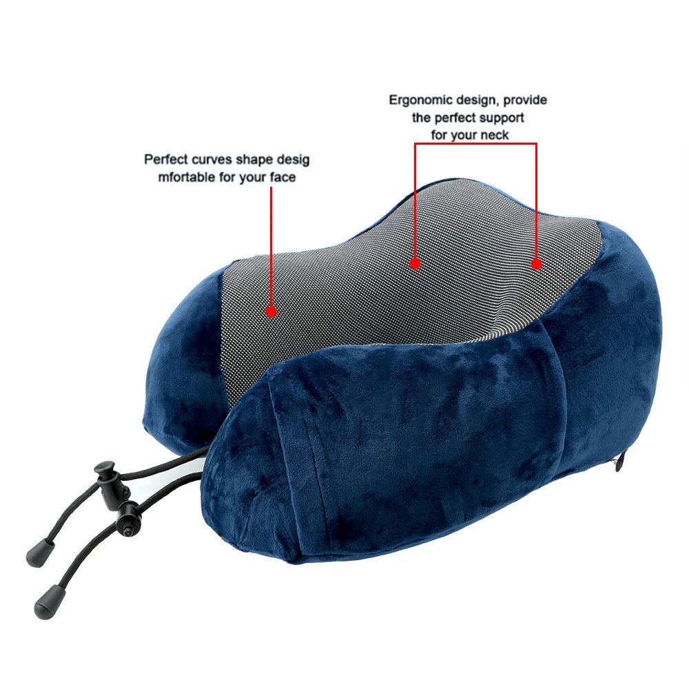 Neck Pillows Foam Soft Neck Supporter Travel Cushion U Shaped Neck - FashionTech