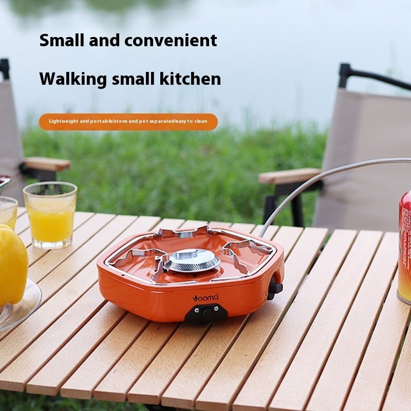 Outdoor Portable Gas Stove Portable Camping Picnic Stove Household Hot Pot Stove - FashionTech