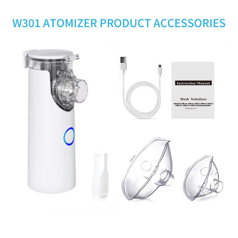 Outdoor Portable Nebulizer Silent Mesh Mini First Aid Kit Handheld Asthma Inhaler Atomizer Kids Adult Saving Emergency Device - FashionTech