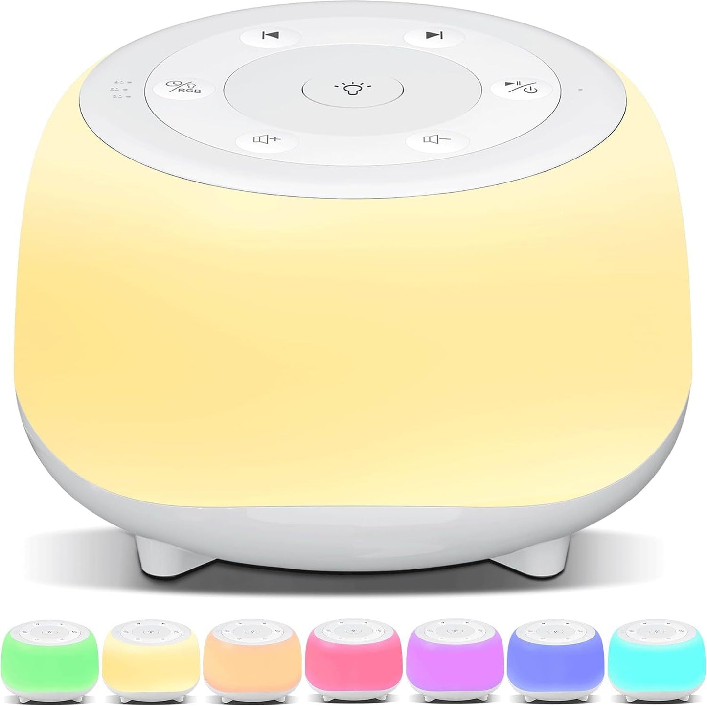 Portable Sound Machine with White Noise, Night Light, and Speaker for Baby's Soothing Sleep and Relaxation - Tech Tready