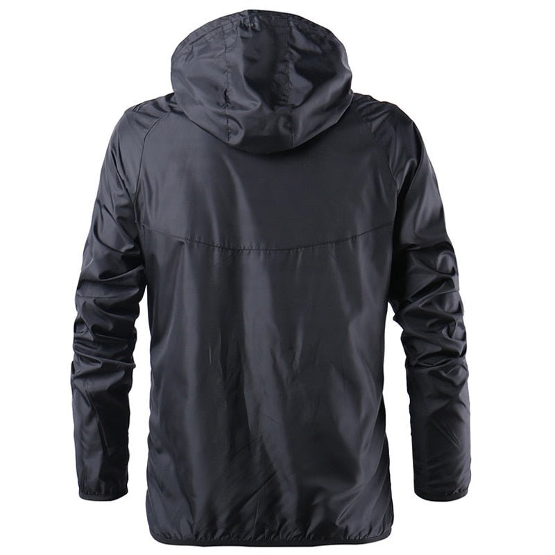 Spring Summer Mens Fashion Outerwear Windbreaker Men' S Thin Jackets Hooded Casual Sporting Coat Big Size - Tech Tready