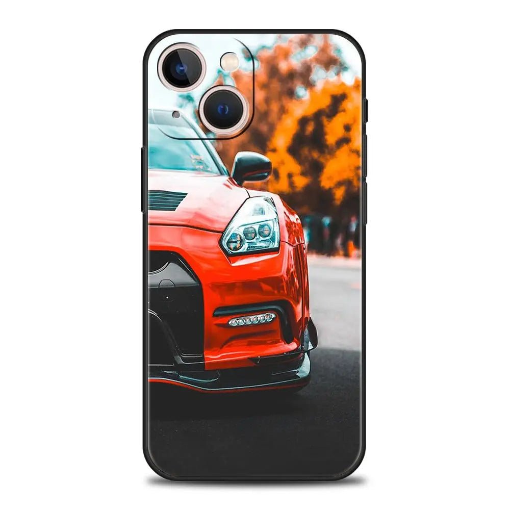 Suitable for iPhone 15 Japanese blue red JDM sports car phone case - FashionTech