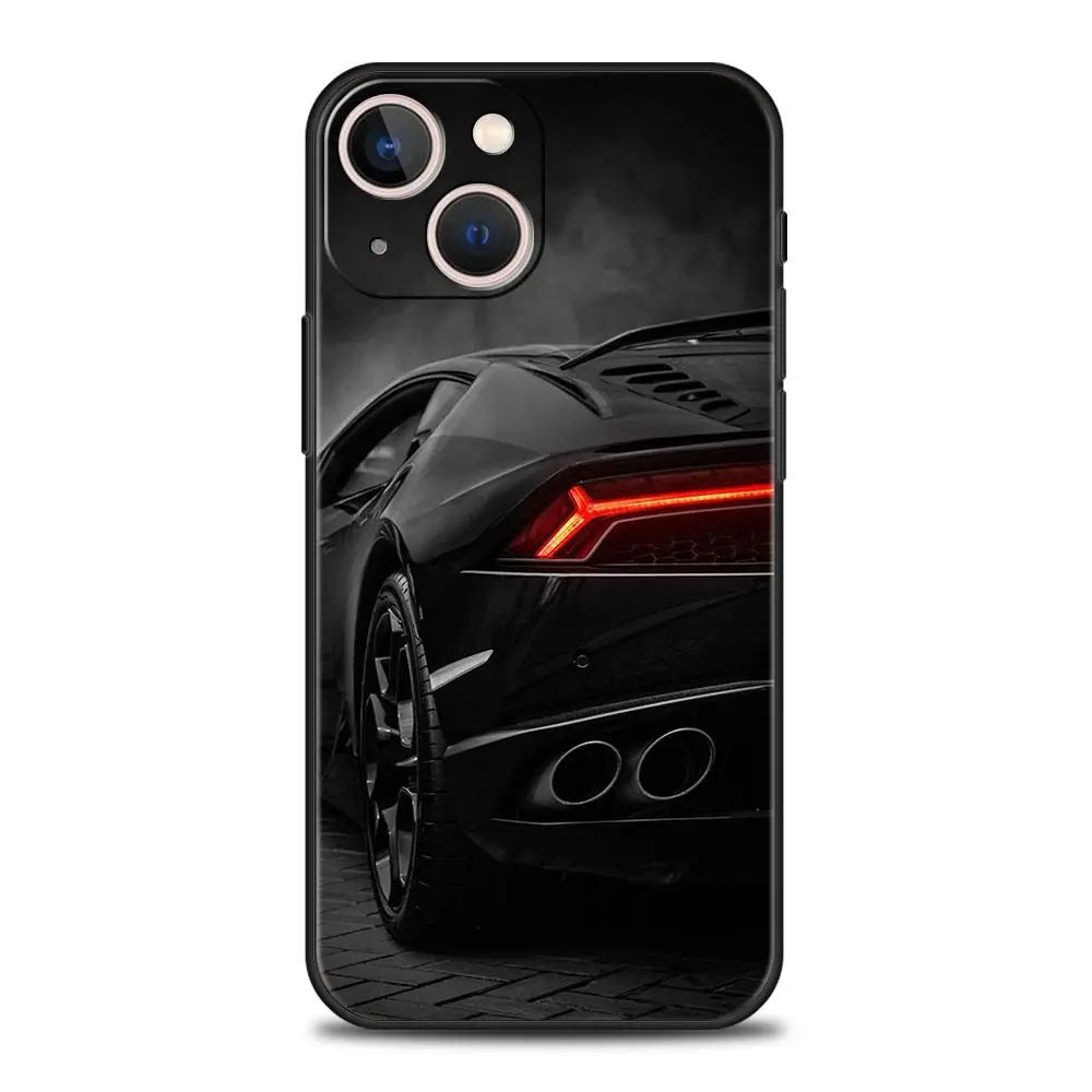 Suitable for iPhone 15 Japanese blue red JDM sports car phone case - FashionTech