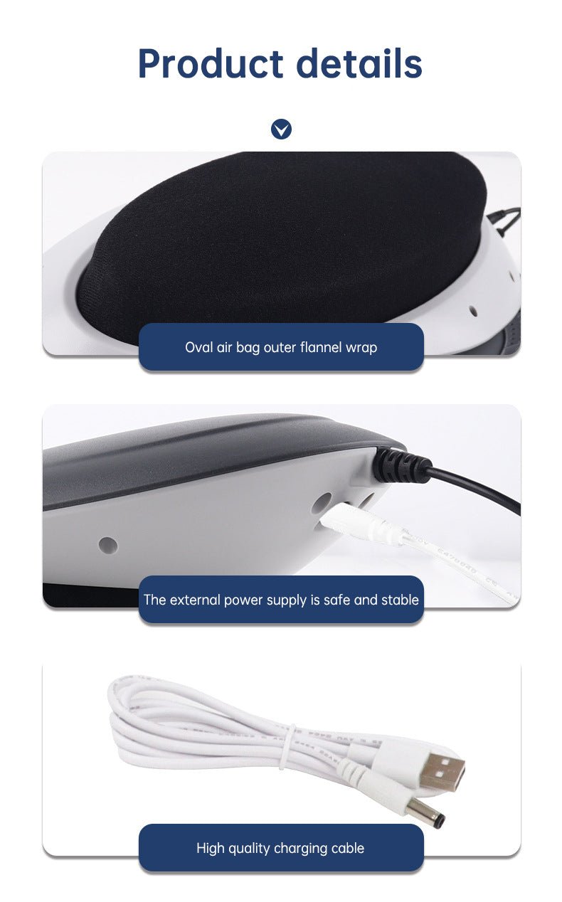 Waist Massager Lumbar Traction Inflatable Hot Compress Back Cervical Stretcher Massage Air Pressure Reduce Relief Pain - Tech Tready