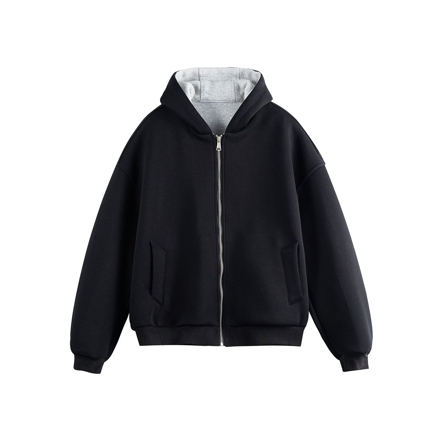 Retro Hooded Jacket Unisex Versatile Casual Outerwear Dress