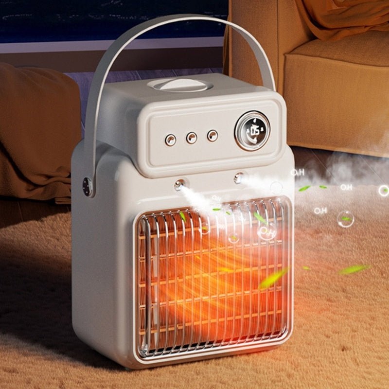 1200W 2 In 1 Efficient Room Heater Humidifying Table Heater Overheating Protections Heater Indoor Heater Suitable For Offices - Tech Tready