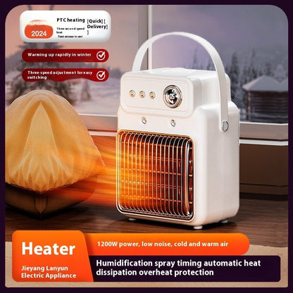 1200W 2 In 1 Efficient Room Heater Humidifying Table Heater Overheating Protections Heater Indoor Heater Suitable For Offices - Tech Tready