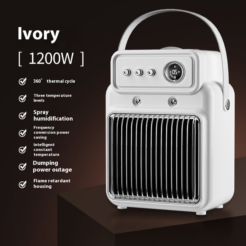 1200W 2 In 1 Efficient Room Heater Humidifying Table Heater Overheating Protections Heater Indoor Heater Suitable For Offices - Tech Tready