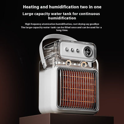 1200W 2 In 1 Efficient Room Heater Humidifying Table Heater Overheating Protections Heater Indoor Heater Suitable For Offices - Tech Tready