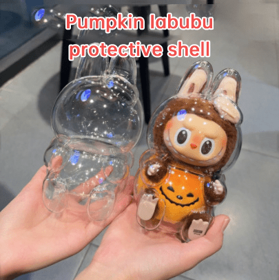 17cm Labubu Protector Case Labubu V1V2V3 Suitable for Wearing Clothes Protective Acrylic Storage Case Transparent DIY Gifts - FashionTech