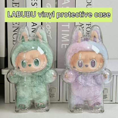 17cm Labubu Protector Case Labubu V1V2V3 Suitable for Wearing Clothes Protective Acrylic Storage Case Transparent DIY Gifts - FashionTech