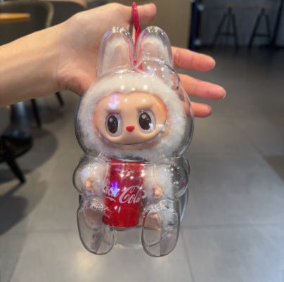 17cm Labubu Protector Case Labubu V1V2V3 Suitable for Wearing Clothes Protective Acrylic Storage Case Transparent DIY Gifts - FashionTech
