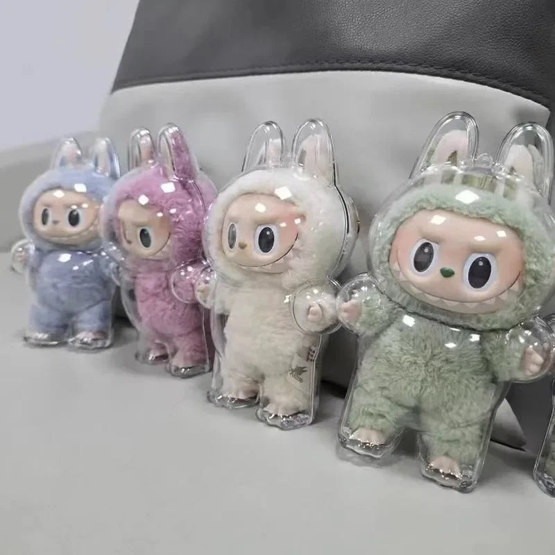 17cm Labubu Protector Case Labubu V1V2V3 Suitable for Wearing Clothes Protective Acrylic Storage Case Transparent DIY Gifts - FashionTech