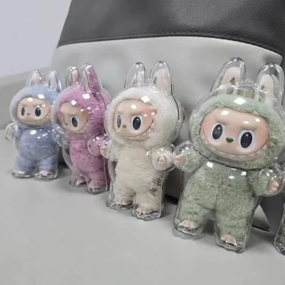 17cm Labubu Protector Case Labubu V1V2V3 Suitable for Wearing Clothes Protective Acrylic Storage Case Transparent DIY Gifts - FashionTech