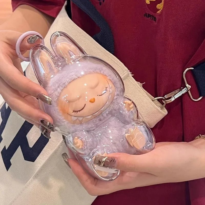17cm Labubu Protector Case Labubu V1V2V3 Suitable for Wearing Clothes Protective Acrylic Storage Case Transparent DIY Gifts - FashionTech