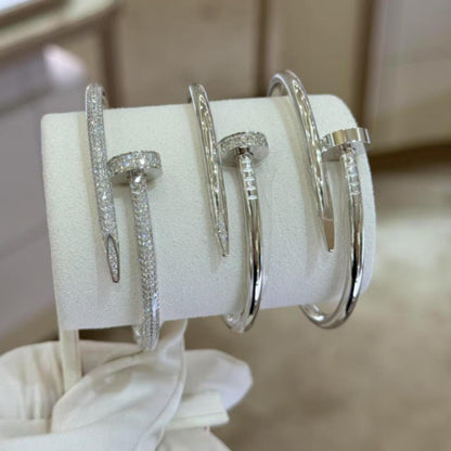 Thick Plating Head and Tail Diamond Bracelet