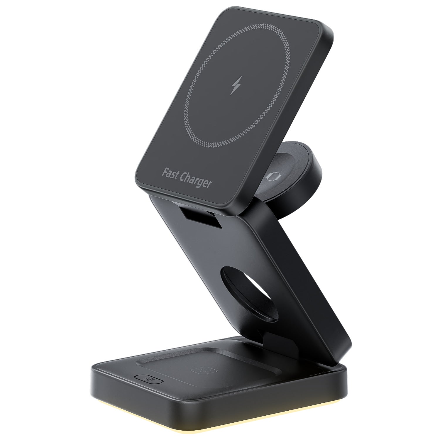 3 in 1 Wireless Charger Magnetic Foldable Charger For iphone charger power Adapter Charging Stand & Holder - FashionTech