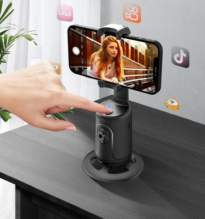 360 Auto Face Tracking Gimbal AI Smart Gimbal Face Tracking Auto Phone Holder For Smartphone Video Vlog Live Stabilizer Tripod - Tech Tready