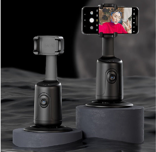 360 Auto Face Tracking Gimbal AI Smart Gimbal Face Tracking Auto Phone Holder For Smartphone Video Vlog Live Stabilizer Tripod - Tech Tready