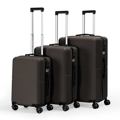3Pcs Luggage Set ABS Hardshell Travel Suitcase Luggage Bag With Silent Spinner Wheel 28 Inch Large Suitcase - FashionTech