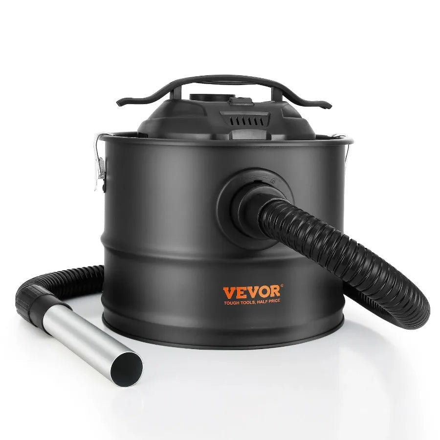 4 Gallon Ash Vacuum Cleaner 1200W Powerful Suction Ash Vac Collector 47.2 in Flexible Hose for Fireplaces Log Burner Grills Pel - FashionTech