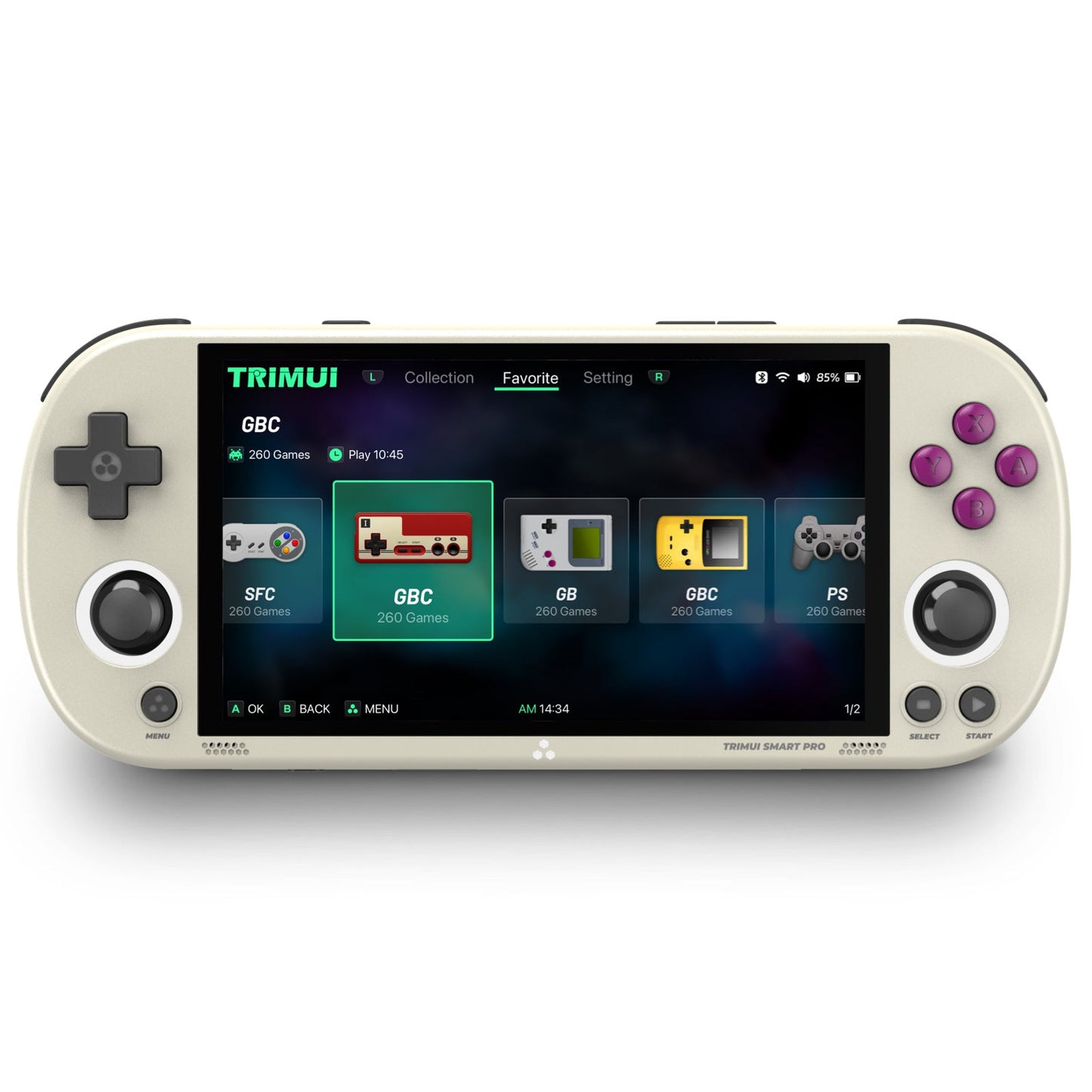 5 - inch high - definition wireless open - source mini PS1 handheld game console - FashionTech