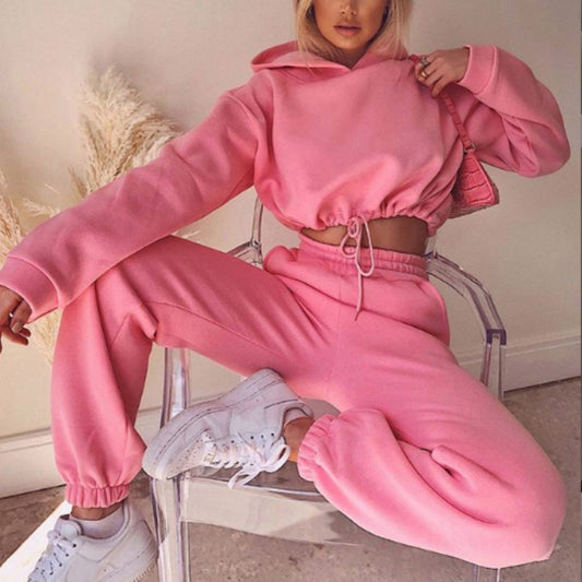 Jogging Suits For Women 2 Piece Sweatsuits Tracksuits Sexy Long Sleeve Fitness