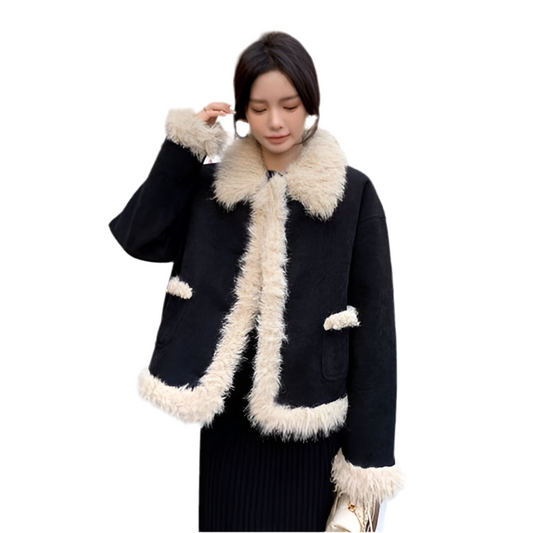 Women's Fashion Casual Denim Puffer Jacket