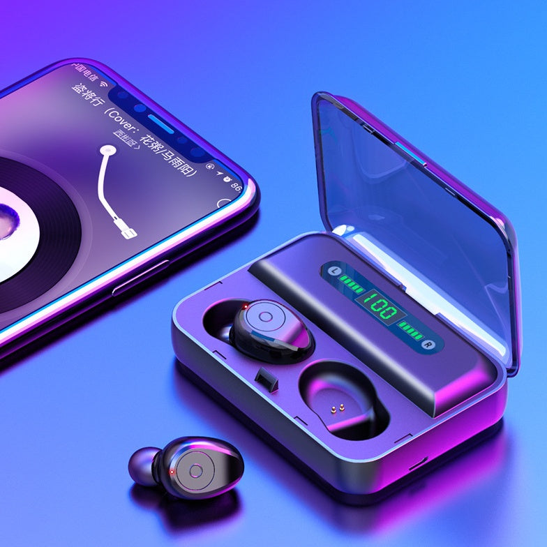 Multifunction waterproof earbuds Binaural Movement Power Bank Phone Support Earbuds