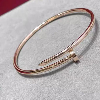 Thick Plating Head and Tail Diamond Bracelet