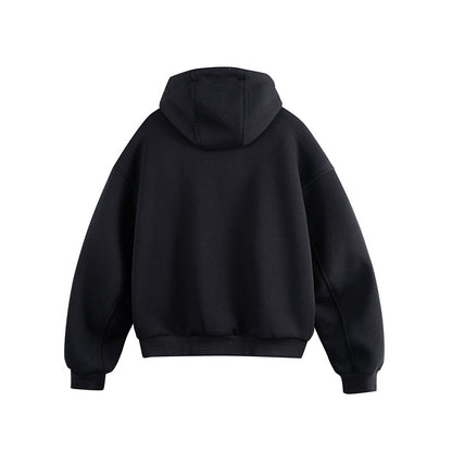 Retro Hooded Jacket Unisex Versatile Casual Outerwear Dress