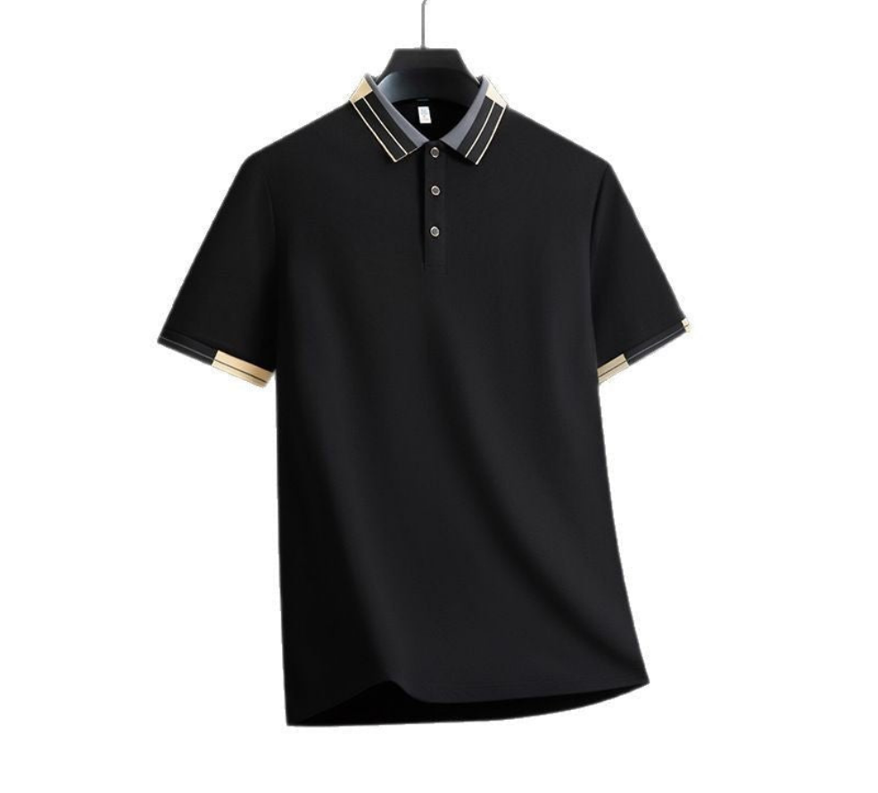 New fashionable casual trend simple lapel T-shirt