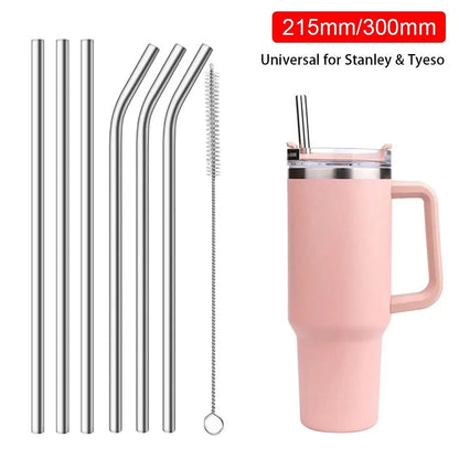 Stainless Steel Straws Straight Bent Straws Vacuum Tumbler Themos Cup Straw for Stanley Tyeso Cup