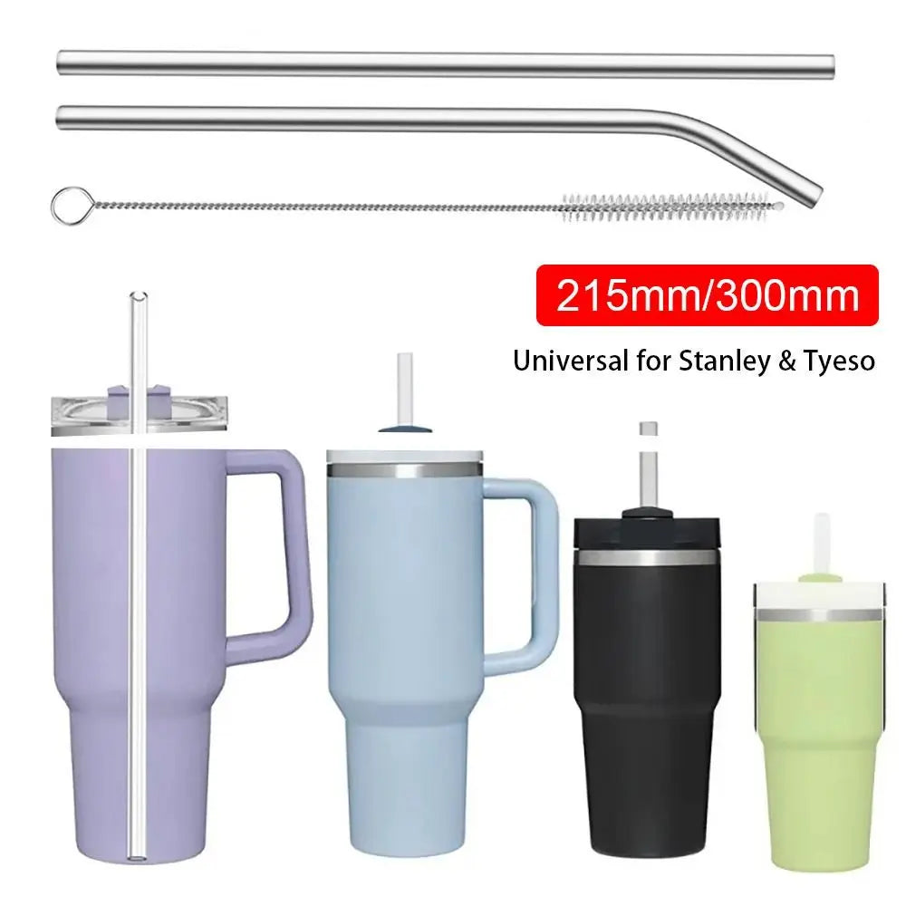 Stainless Steel Straws Straight Bent Straws Vacuum Tumbler Themos Cup Straw for Stanley Tyeso Cup